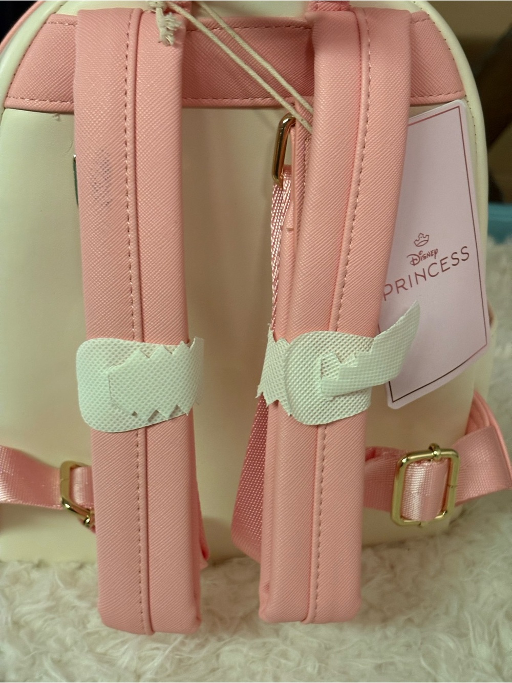 Loungefly Disney Princess Floral Mini Backpack - Pink & Cream - Picture 4 of 7